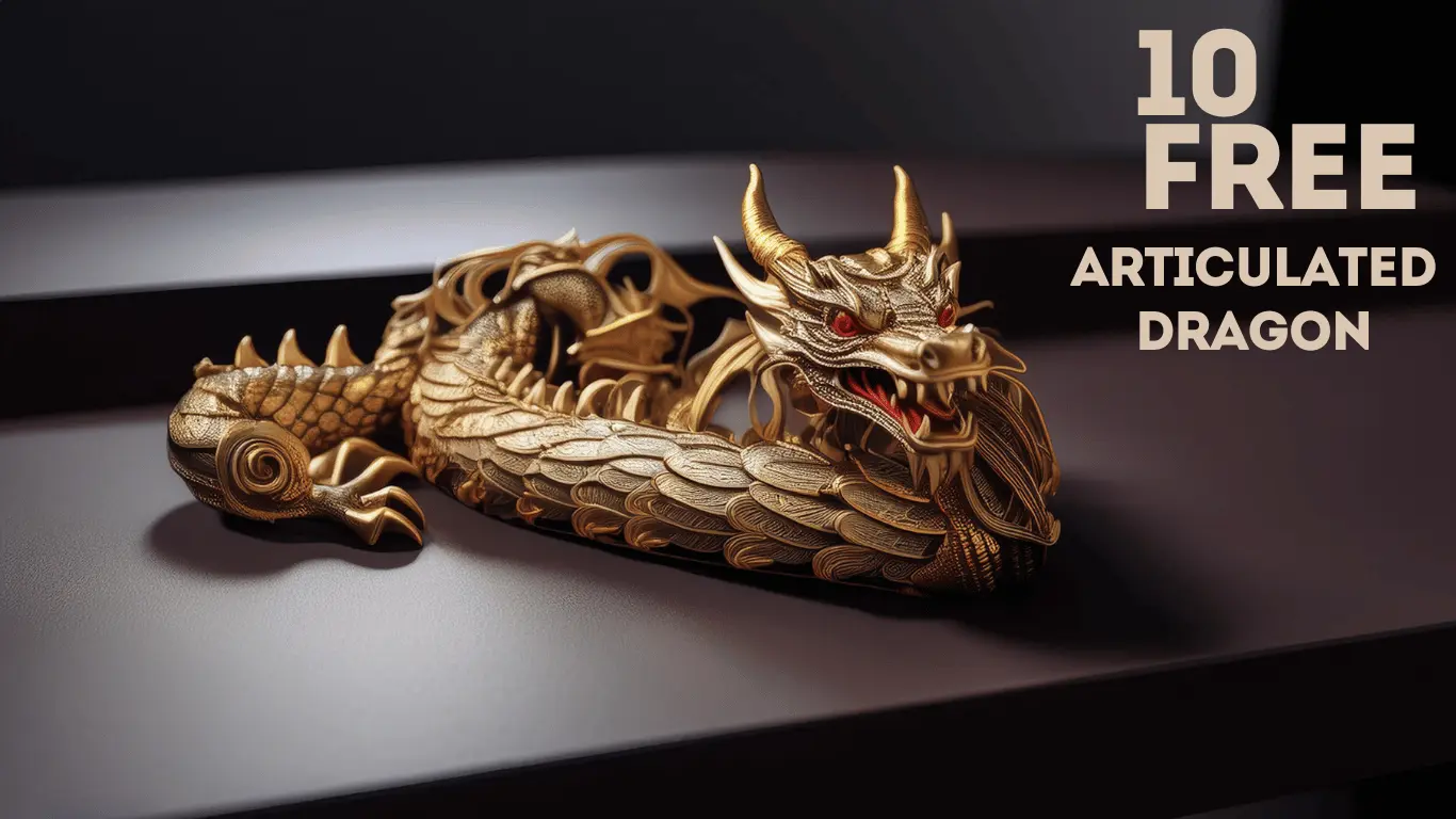 You are currently viewing Top 10 3D Printed Articulated Dragon STL Files Free Download