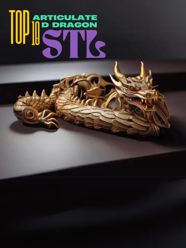 Read more about the article Top 10 Most Trending Free Articulated Dragon STL For 3D Printing